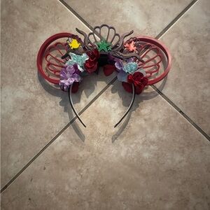 Minnie Mouse Ariel ears  - Handmade - Extra Ears - Never Worn